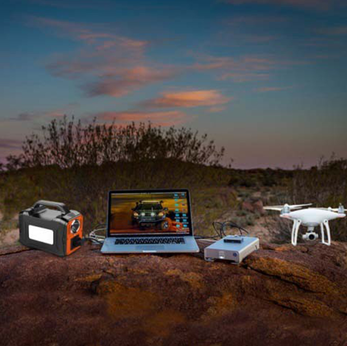 130W sikkerhedssolgenerator til nødopladning