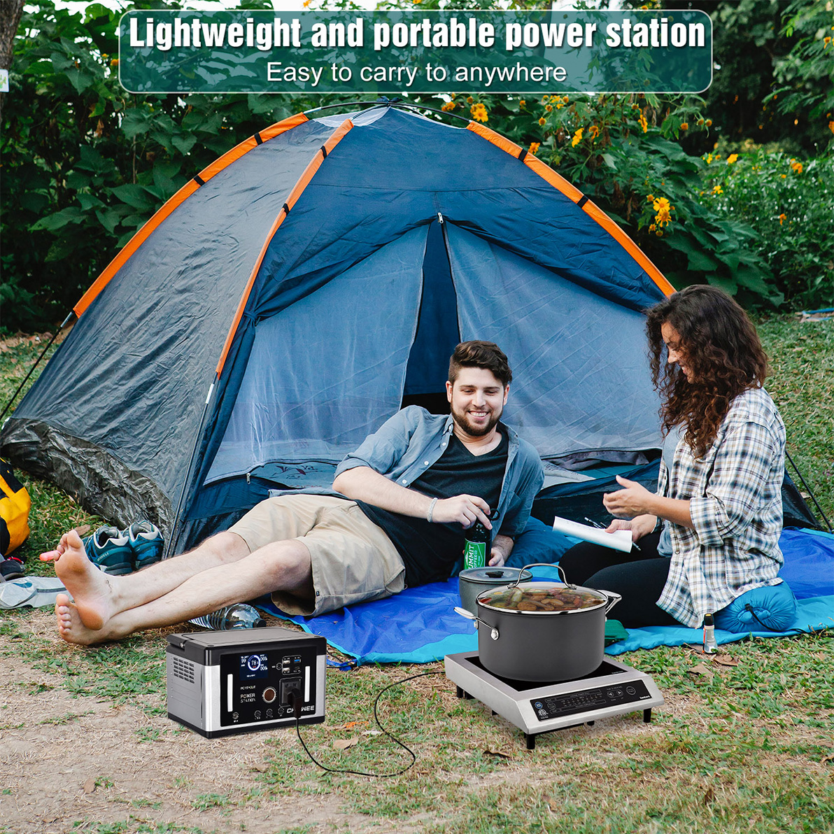 700W Smart Solar Generator til opladning af nødbelysning