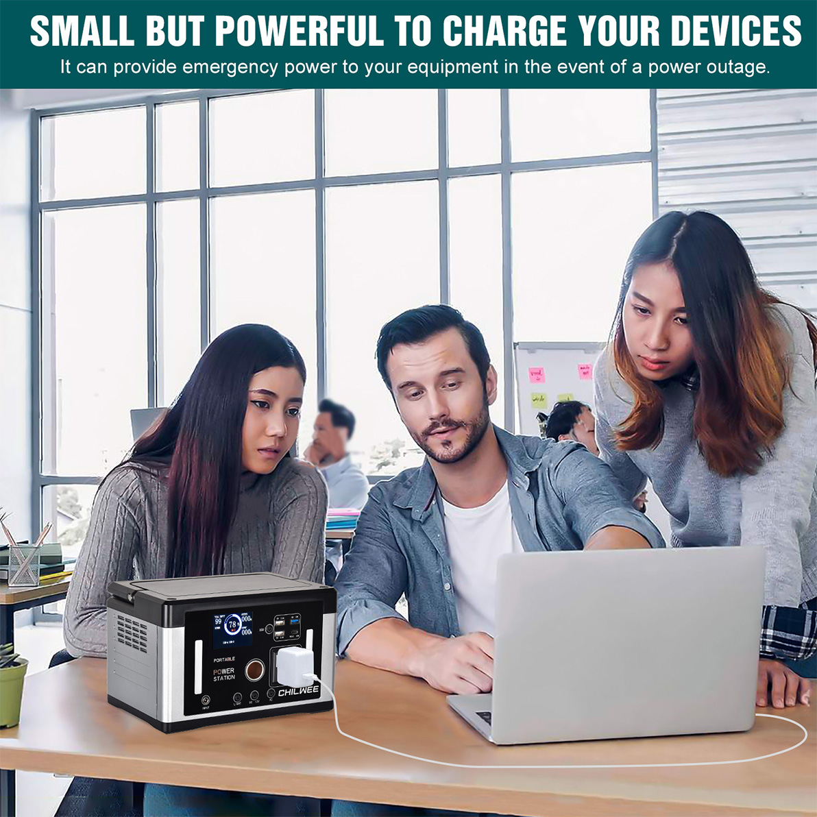 700W Smart Solar Generator til opladning af nødbelysning